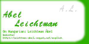 abel leichtman business card